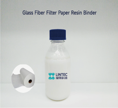 glass fiber filter paper resin binder