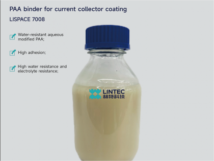 Water-resistant PAA Binder LISPACE 7008 for Carbon-Coated Copper foil current collector